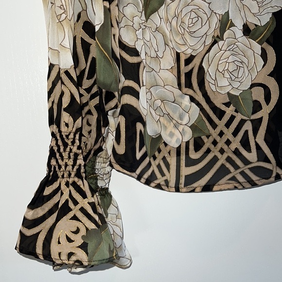 2006 Vintage Cavalli Roberto Cavalli Silk Blouse Size 44​ - Picture 3 of 8